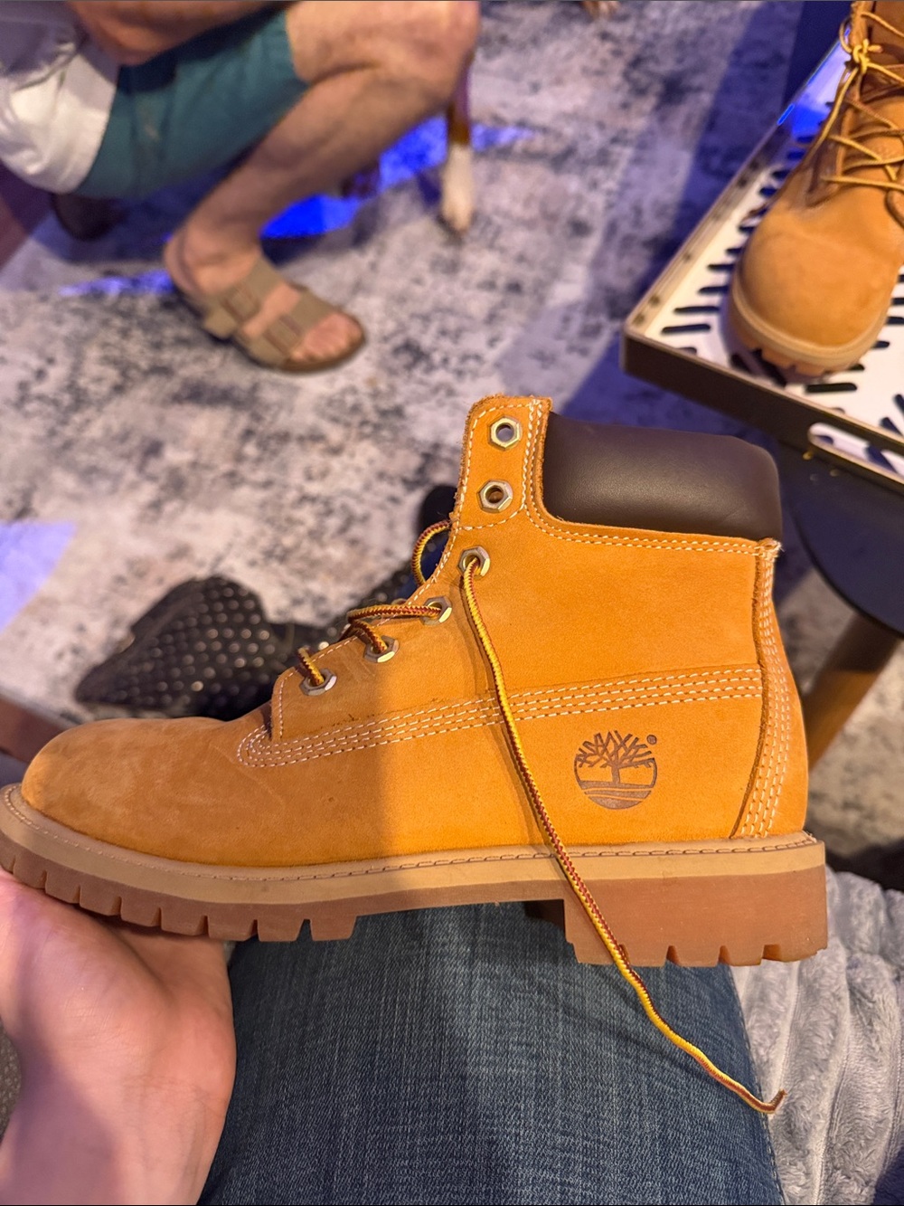 Timberland Kids Wheat Nubuck Lace-Up Boot